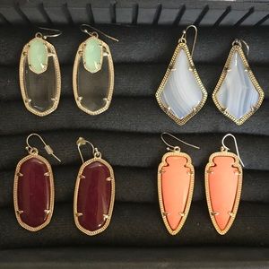 KENDRA SCOTT CORAL EARRINGS